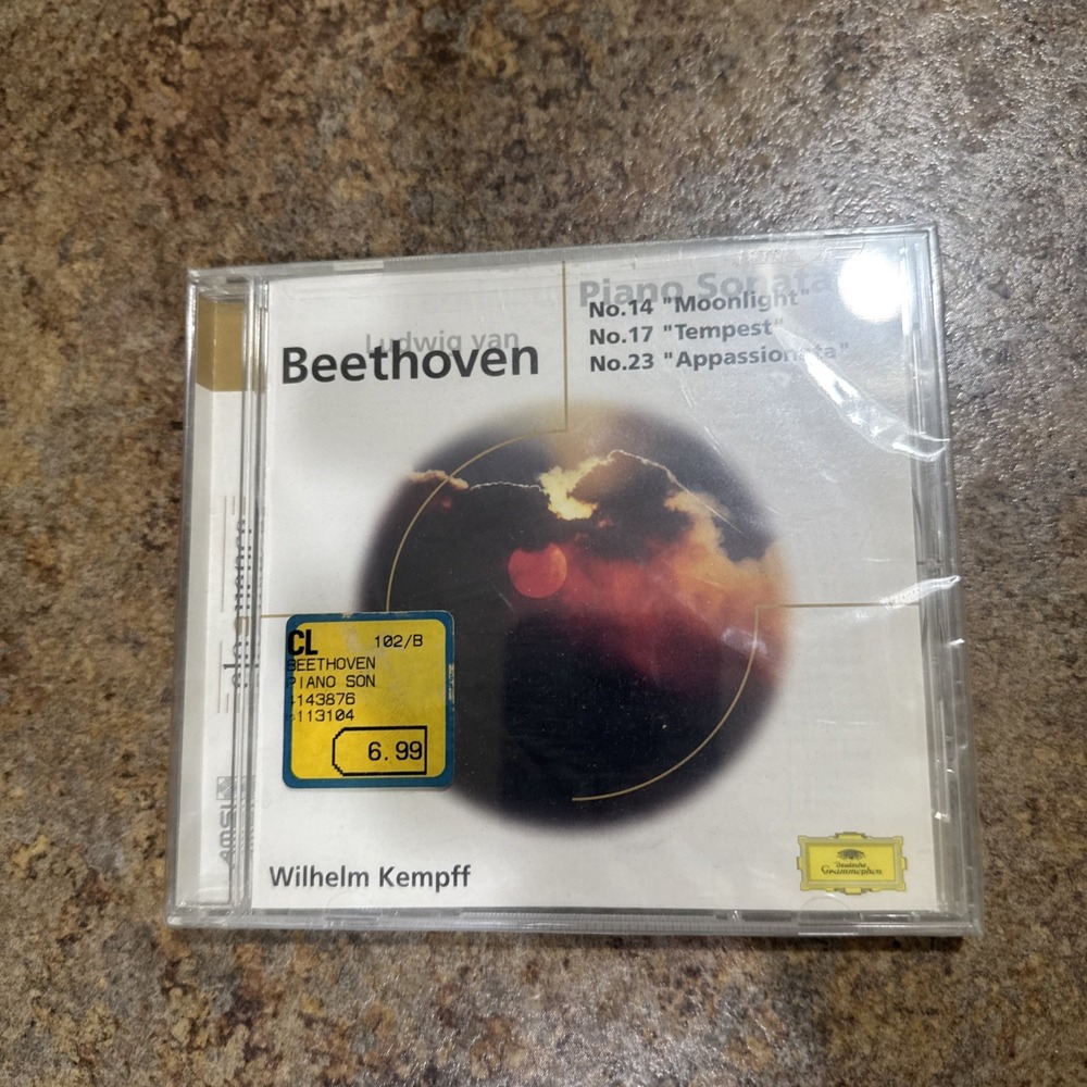 Beethoven Piano Sonatas Nos. 14 17 23 Sealed CD 2000 Wilhelm Kempff